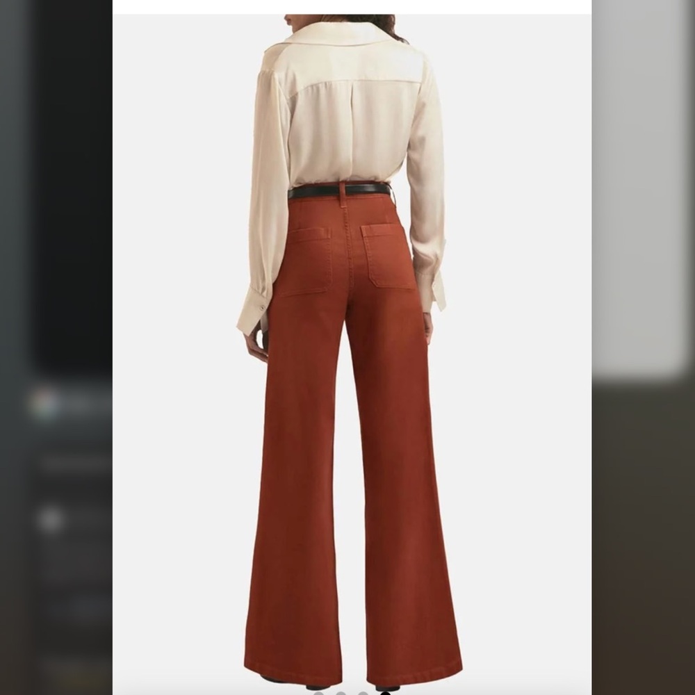 Favorite Daughter The Coated Mischa Wide Leg Pant Jean Size 23 - Picture 4 of 6